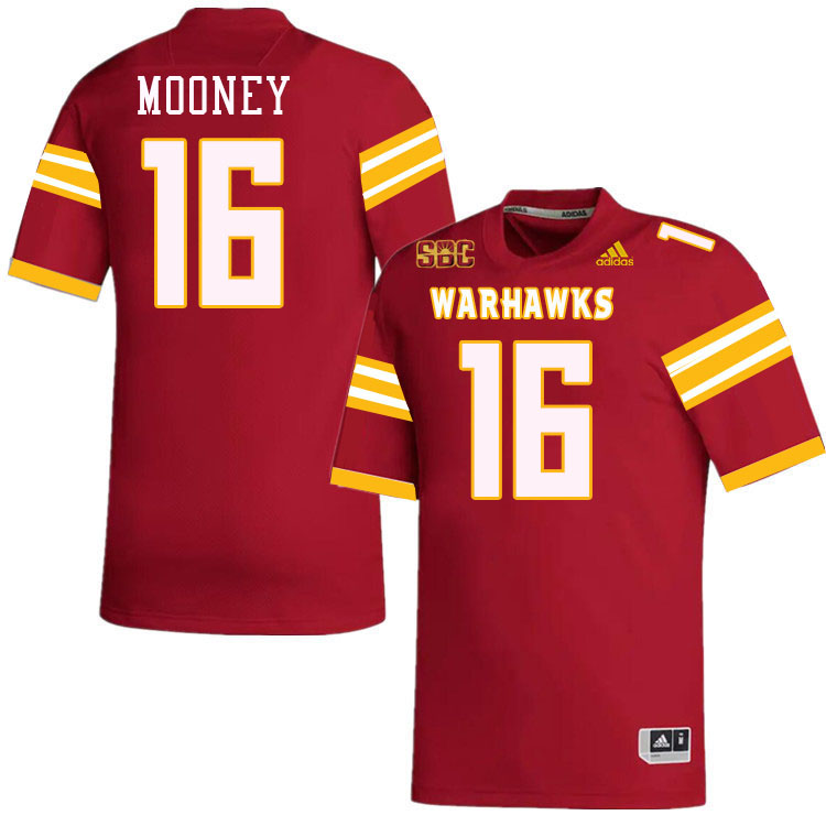 #16 Reese Mooney Louisiana-Monroe Warhawks College Football Jerseys Stitched-Red